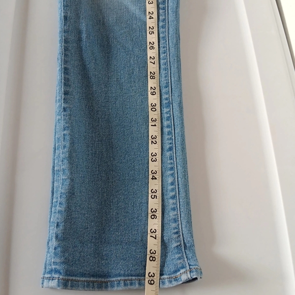Lands'end women's straight leg high rise, Recover Denim Jeans Ligh Blue sz 6. - Picture 16 of 17